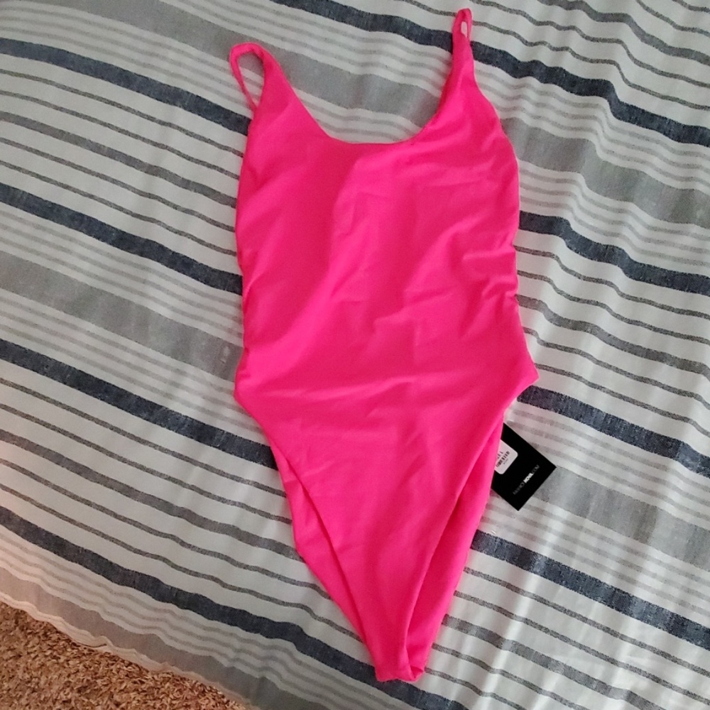 Neon Pink One Piece Swimsuit